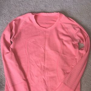 Pink lululemon Long sleeve